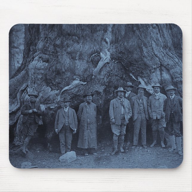 Mousepad Presidente Roosevelt e John Muir — (ciano) (Frente)