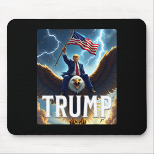 Mousepad Presidente Trump Andando Uma Águia. Política Patri