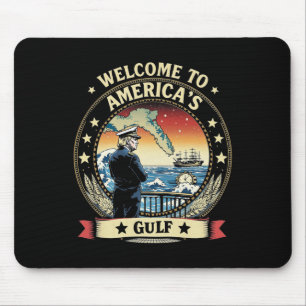 Mousepad Presidente Trump Bem-vindo ao Golfo da América Méx