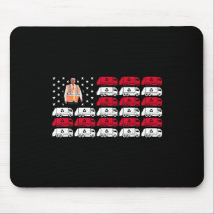 Mousepad Presidente Trump Caminhão de Lixo Trabalhador Cole