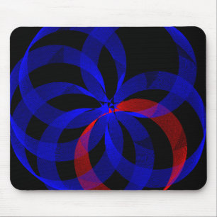 Mousepad Presilha Geométrica do Rato Vermelho Revolucionári