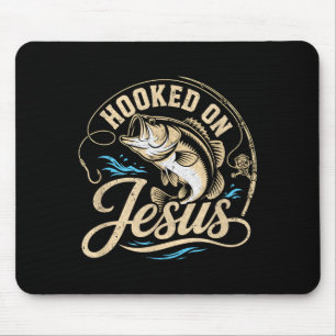 Mousepad Presos a Jesus pesca cristã robalo fé