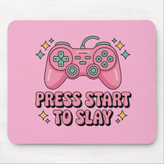 Mousepad Pressione Start to Slay - Gamer Girl Kawaii Mousep