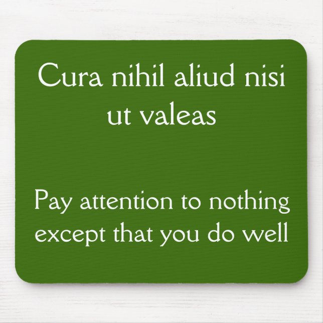 Mousepad Preste Atenção, faça bem (Frente)