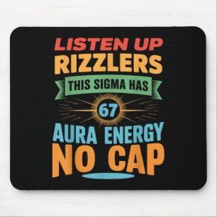 Mousepad Prestem Atenção Rizzlers Este Sigma Tem 67 Energia