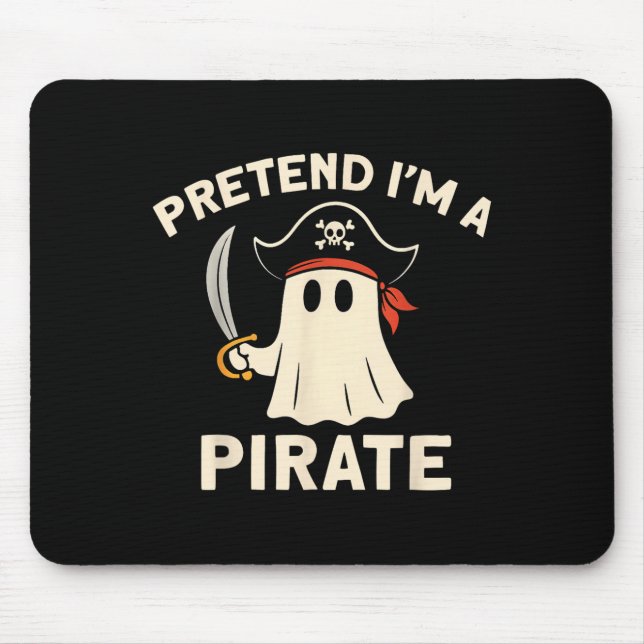 Mousepad Pretend I'm A Rate Funny Halloween Ghost Costume M (Frente)