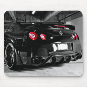 Mousepad Preto de alta qualidade de Nissan GT-R