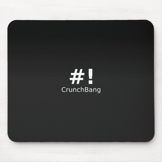Mousepad #! Preto de CrunchBang Linux (Frente)