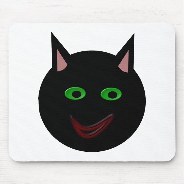Mousepad Preto de Halloween (Frente)