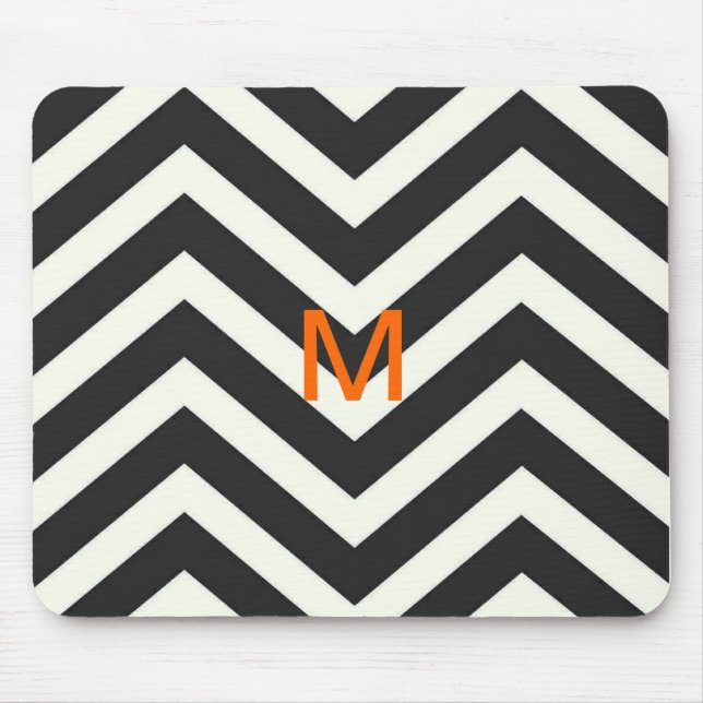 MousePad Preto de Monograma (Frente)
