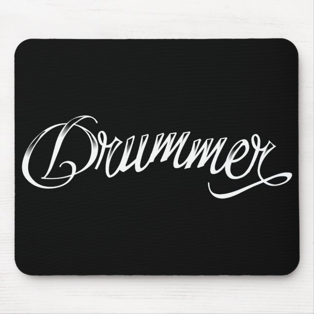 Mousepad Preto do baterista (Frente)