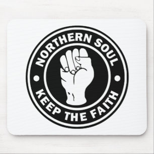 Mousepad preto do norte do logotipo da alma