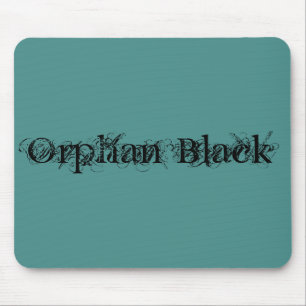 Mousepad Preto do órfão no roteiro chique