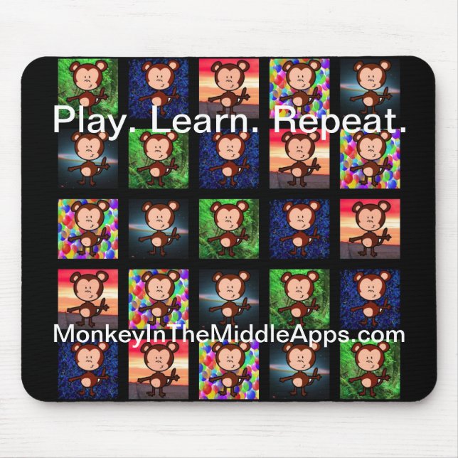 Mousepad Preto do tapete do rato (Frente)