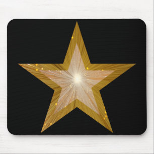 Mousepad Preto Dourado do bloco de porções