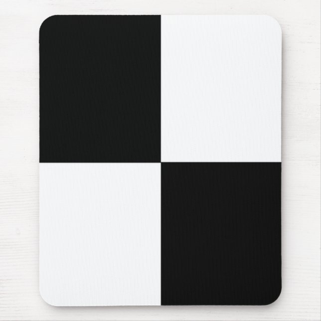 Mousepad Preto e branco (Frente)