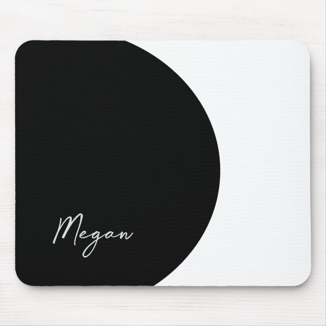 Mousepad Preto e Branco (Frente)