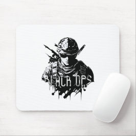 Mousepad preto e branco