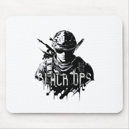 Mousepad preto e branco