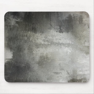 Mousepad preto e branco abstrato do grunge da arte textured
