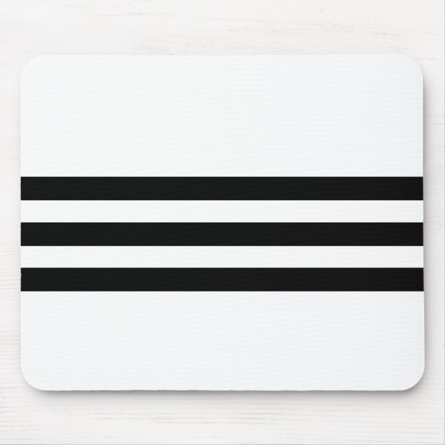 Mousepad Preto e Branco em Strike (Frente)