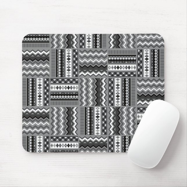 Mousepad Preto e branco moderno (Com mouse)