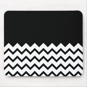 Mousepad Preto e branco. O ziguezague da parte, peça o