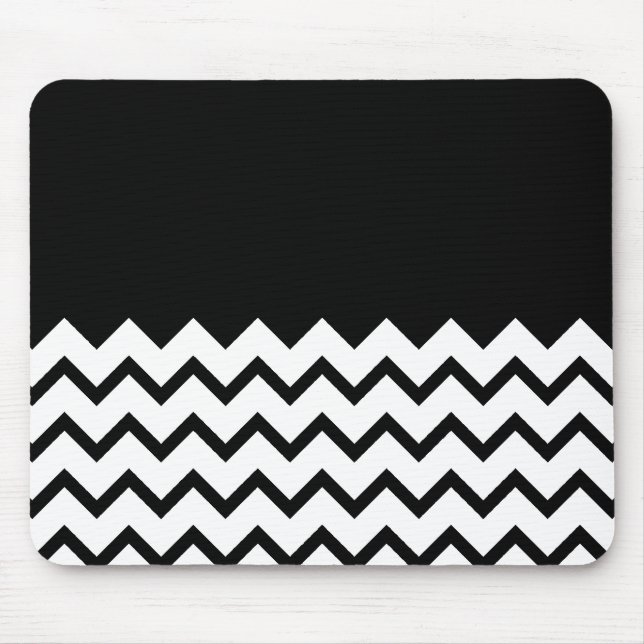 Mousepad Preto e branco. O ziguezague da parte, peça o (Frente)