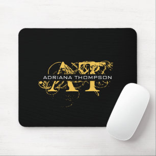 Mousepad Preto e Dourado, preto, aflitos modernos