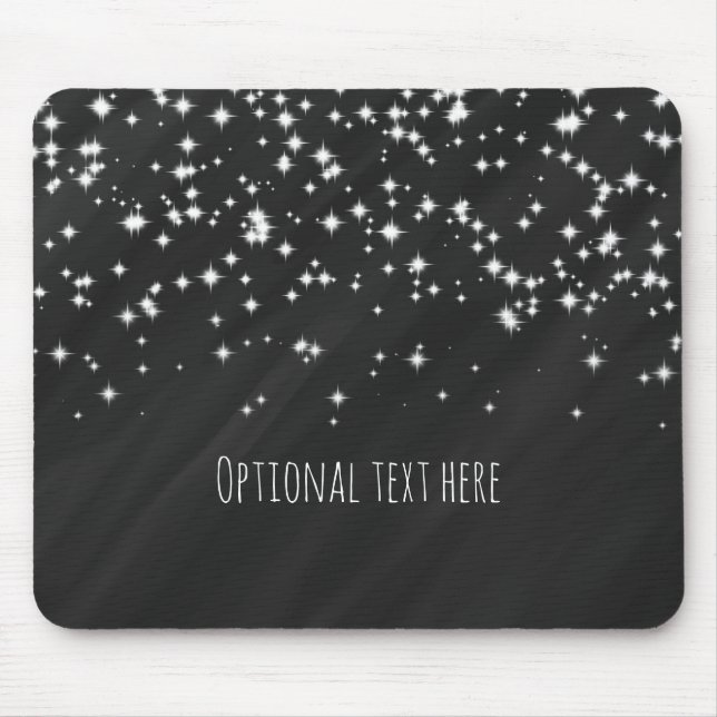Mousepad Preto e Escorregadio Stars Elegante (Frente)