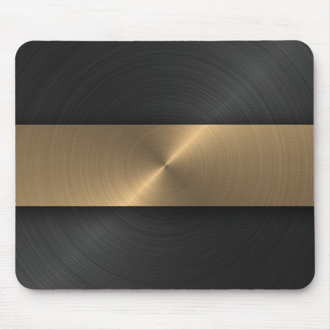 Mousepad Preto e ouro (Frente)