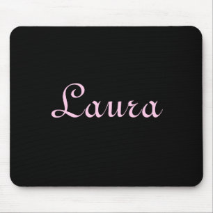 Mousepad Preto e Rosa Elegante