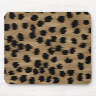 Mousepad Preto e teste padrão do impressão da chita de
