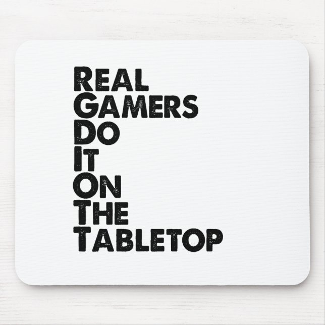 Mousepad Preto Gamers Real (Frente)