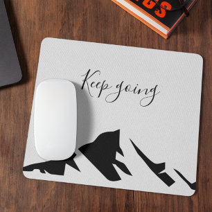 Mousepad Preto Moderno Continua Simples
