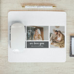 Mousepad Preto Moderno | Foto de Colagem | Melhor presente<br><div class="desc">Uma foto de colagem é uma maravilhosa ideia de presente para qualquer pai que adora relembrar os bons tempos com a família e os amigos. Este tipo de fotografia apresenta uma coleção de fotografias organizadas criativamente e apresentadas em conjunto, frequentemente num tema ou num esquema que reflete a personalidade ou...</div>