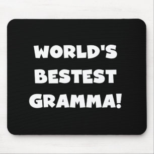 Mousepad Preto ou branco do Melhor-est Gramma do mundo