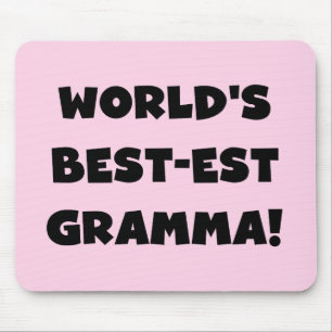 Mousepad Preto ou branco do Melhor-est Gramma do mundo