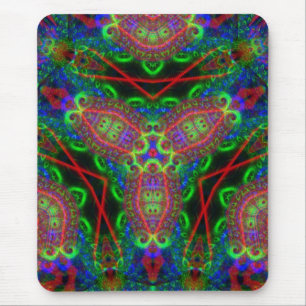 Mousepad PretoLiTePsicodélico