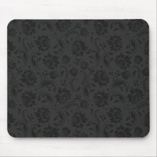Mousepad Pretos monocromático & obscuridade - damascos
