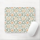 Mousepad Pretty Blush Pink Green Leaves Floral<br><div class="desc">Pretty Blush Pink Green Leaves Floral</div>