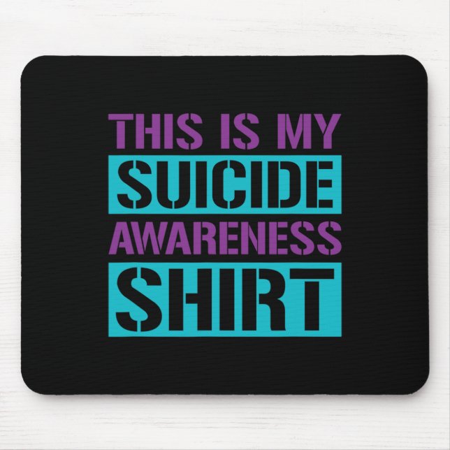 Mousepad Prevenção do Suicídio - Esta é Minha Conscientizaç (Frente)
