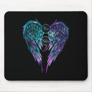 Mousepad Prevenção Suicida Sensibilização Seu Anjo Asas Em 