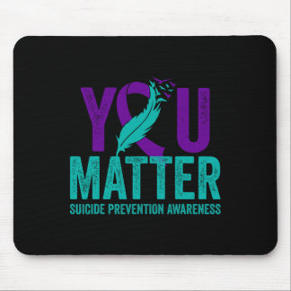 Mousepad Prevenção Suicida Sensibilização Teal E Roxo