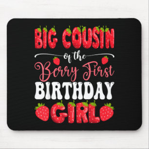 Mousepad Prima de Berry Garota de Primeiro Aniversário Mora