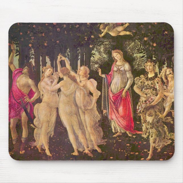 Mousepad Primavera, Alegoria de Primavera por Sandro Bottic (Frente)