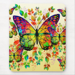 MOUSEPAD PRIMAVERA BOTTERFLIS NATUREZA COLORIDA