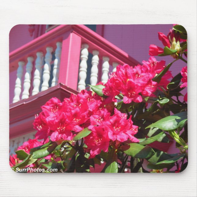 Mousepad Primavera cor-de-rosa Balcony - Vineyard de Martha (Frente)