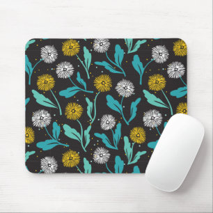 Mousepad Primavera Dandelion Flores e Folhas Design