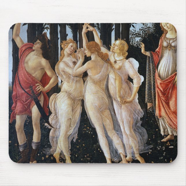 Mousepad Primavera (detalhe), Sandro Botticelli, 1482 (Frente)